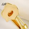 Elegant Fashion Accessory Peanut/Calla Shaped Flower Insert Brooch DIY Wearable Bouquet Holder Alloy Shirt Pin Brooch Clip Metal Vase Lapel