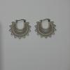 Bohemian Hollow Round Alloy Carved Earrings For Women Ins Style