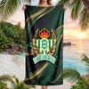Toalla de Playa de Fútbol Real Betis Suave Microfibra Toalla de Verano Secado Rápido Absorbente para Playa Piscina Viaje