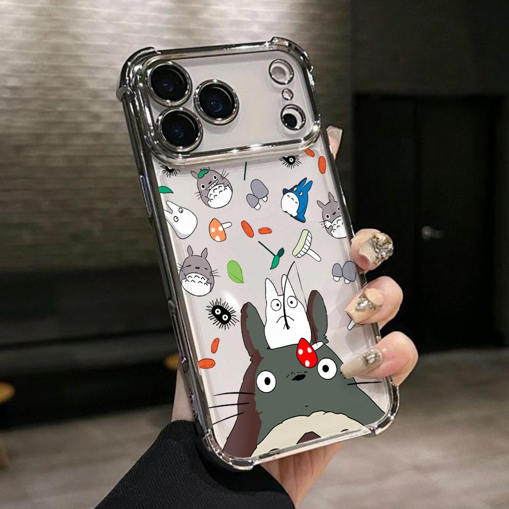 

Cute Cartoon Totoros Phone Case for Samsung Galaxy A57 A56 A55 A54 A53 A52 A37 A36 A16 A06 4G 5G Anti-drop Transparent Cover Galaxy A53 5G