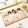 Anime K-K-On Floor Mat Bedroom Living Room Flannel Door Mat Non-Slip Home Decor