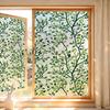 Fenster Sichtschutzfolie Buntglas Blumen Fensteraufkleber Statisch UV-Schutz Bunte Aufkleber für Glasfenster Türen
