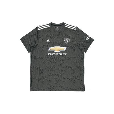 Manchester United Auswärts-Fanversion Trikot Herren Sport Kurzarmshirt Mystery-Grün EE2378