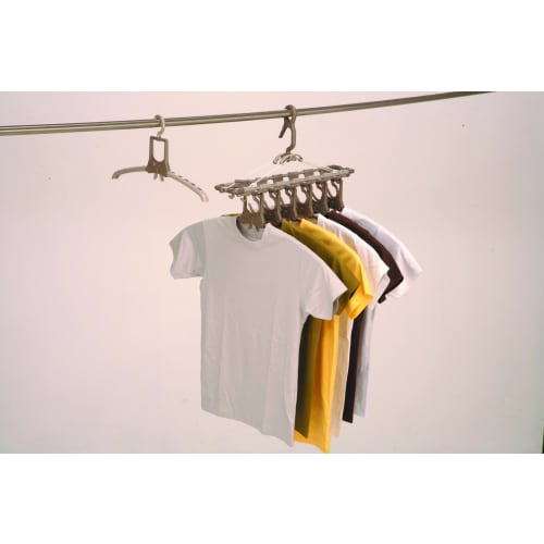 Twin Mall Laundry Drying Rack, Aluminum Stretchable 7-Row Rack, Set of 2, TA-7-2