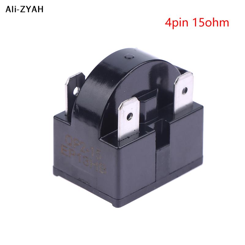 (YY)1Pc New Refrigerator PTC Starter Relays 1/3/4Pins Compressor Overload Protector Refrigerator PTC Starting Relays Accessories