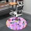 1pc Star PatternChair Carpet for Office, Indoor Non-Slip Washable Polyester Fiber Carpet, Mat For Office, Machine Washable
