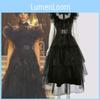 Addams Family Wednesday Costume Anime Ball Women Uniform Outfit Dress Suit