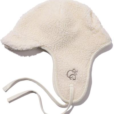 CPGN Logo Trooper Fleece Earflaps Cream