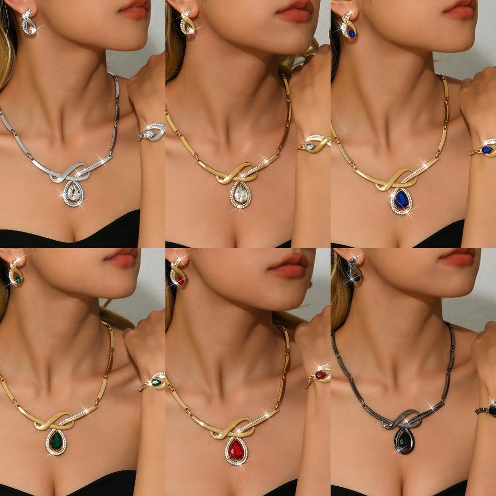 Light Luxury Fashion Alloy Necklace, Earrings, Bracelets, Jewelry, Girls' Holiday Outfits, Dinner Parties, Gift Giving Accessori