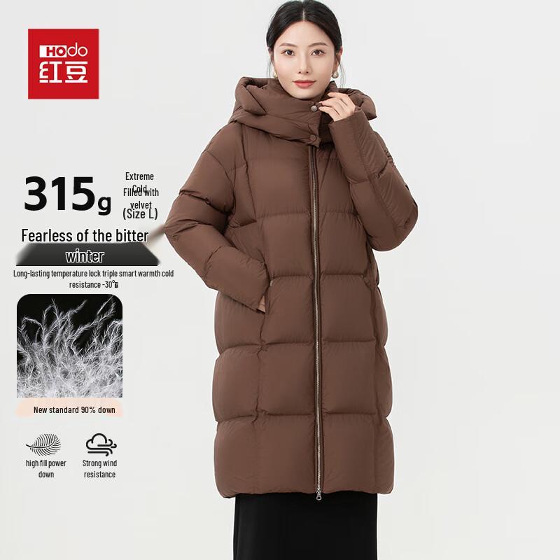 

Hodo Женская длинная зимняя куртка с капюшоном, 90% утиный пух S
