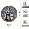 Mural de Escudo de Caballero Templario Señal de Cruzado Decoración de Metal Cruz Roja Aluminio Coleccionable para Hombres