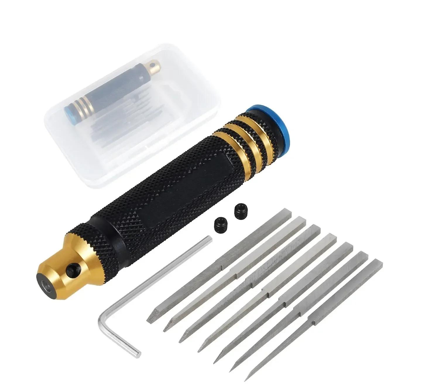 Model Scriber Model Resin Carve Scriber Tool Line Cutting Tool Chisels 7 Cutter For Remote Car Repair