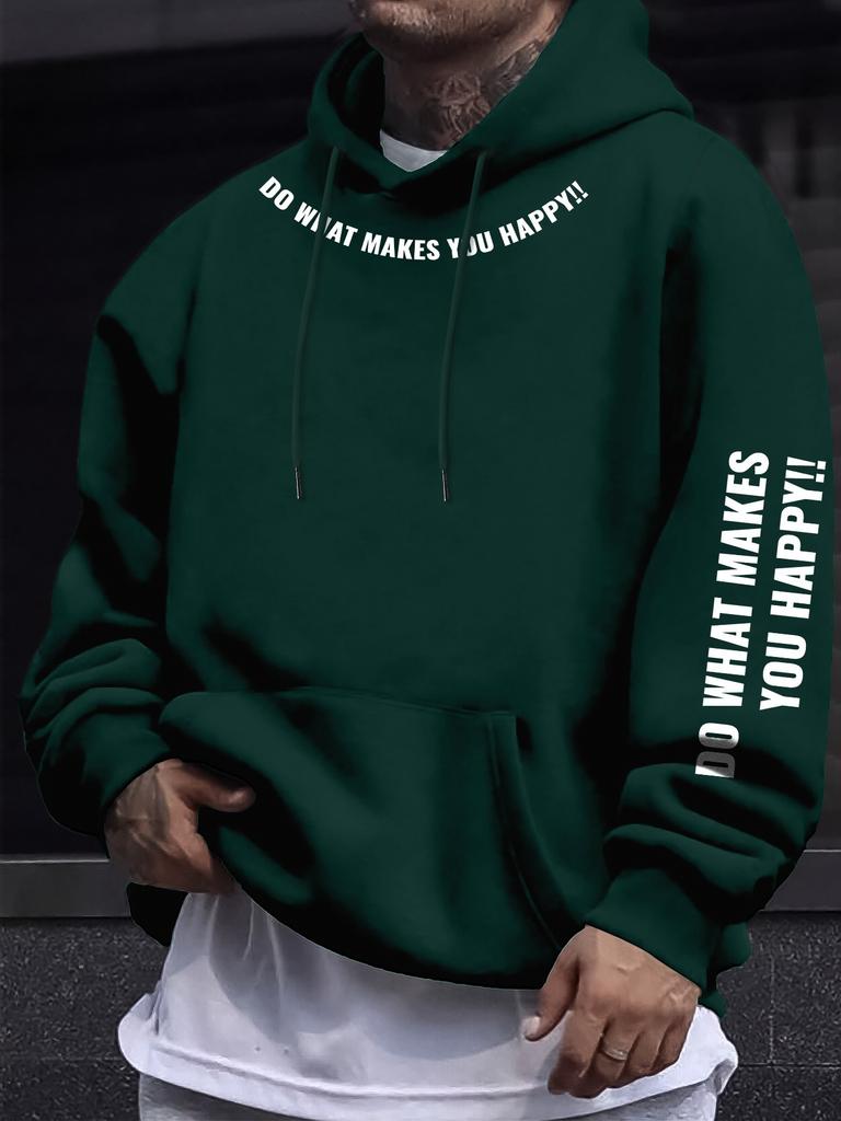 New Spring and Autumn Printed Drawstring Sweatshirt Hooded Pullover Sweatshirt