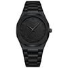 BestWin Top Brand Men Octagonal Quartz Watch Embossed Dial Full Steel Fashion Business Casual Style Male Dress Watch Daily Wear