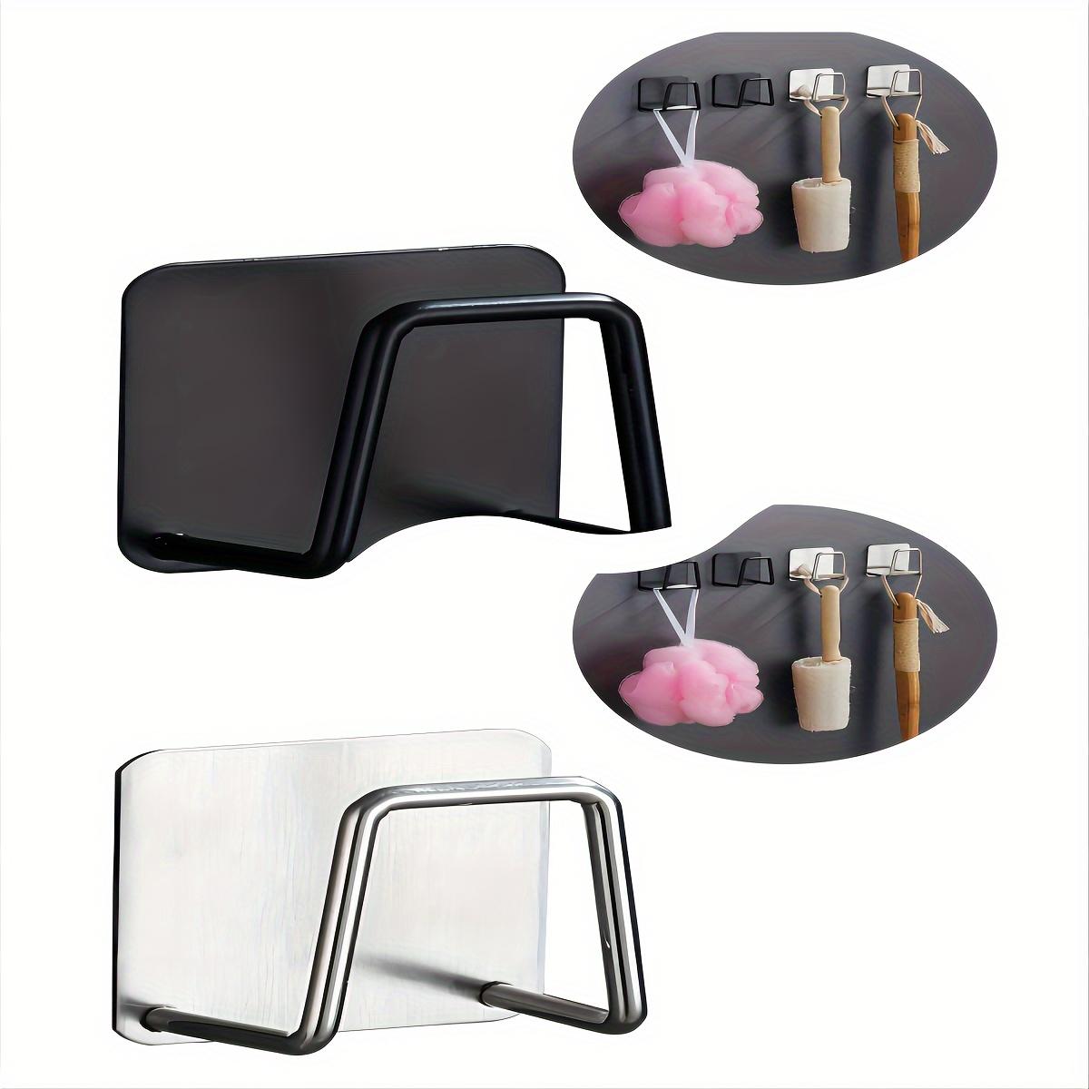 

Полки для кухонной раковины из нержавеющей стали, подставки для губок, липкие сушилки для посуды, кухонные настенные крючки, аксессуары, органайзеры для хранения black+grey