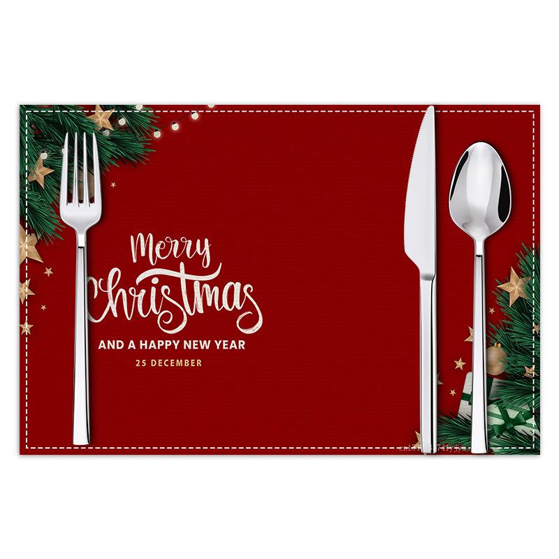 Christmas Placemat Christmas Decorations for Home Gloves Snowman Table Mat Table Decor Christmas Party Decors Linen Table Mats
