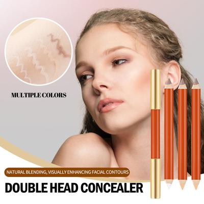 Double-Headed Highlight Shadow Concealer Pen Natural Brightening Makeup Pen