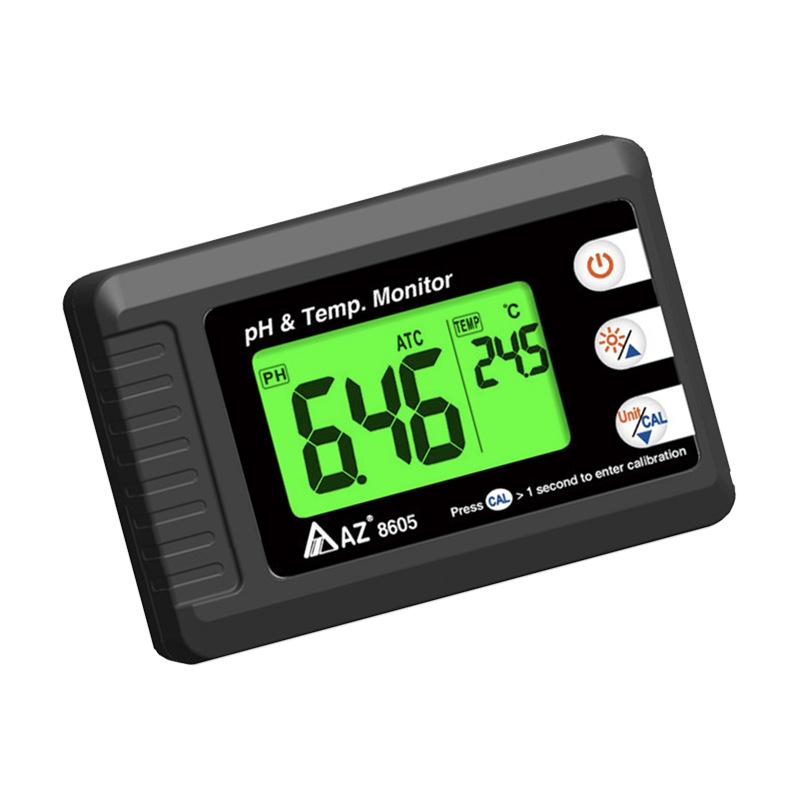 Wall-Mounted AZ8605 pH Meter with Automatic Temperature Compensation and High-Precision Online Acidity Measurement