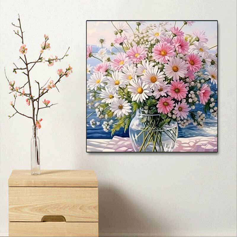 New Arrival 5D DIY Full Circle Diamond Painting "Bouquet" Embroidery Cross Stitch Home Decor Gift
