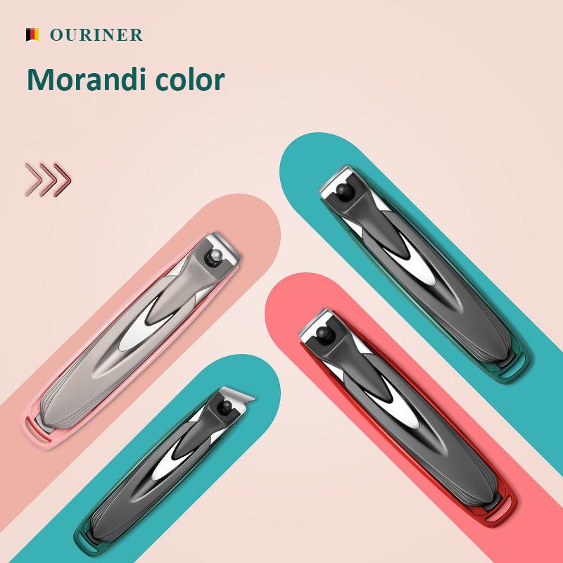 Tagliaunghie colorate Tagliaunghie antispruzzo Design staccabile Tagliaunghie Strumento per unghie manicure in acciaio inossidabile