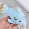 12CM Simulation Shark Bag Pendant Key Chain Pendant Ocean Animal Shark Plush Toy Shark Key Chain