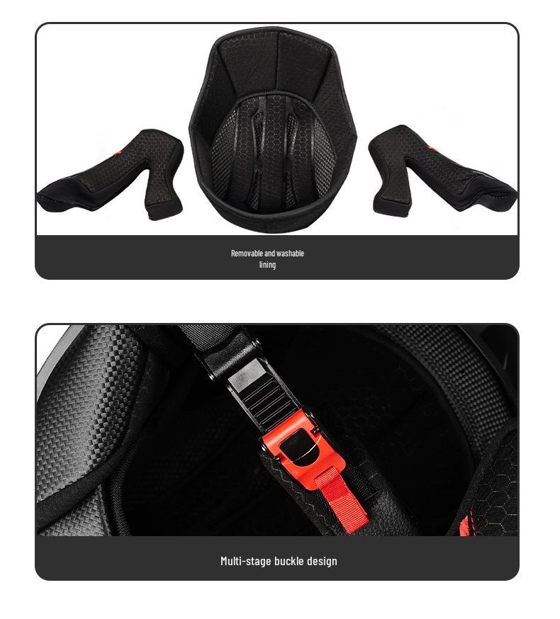 3C Certified Flip-up Dual Visor Full Face Helmet for Men and Women - All Seasons