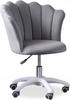 Office Chair/armchair for Office, Studio, Cosmetic FLOWERS Gray