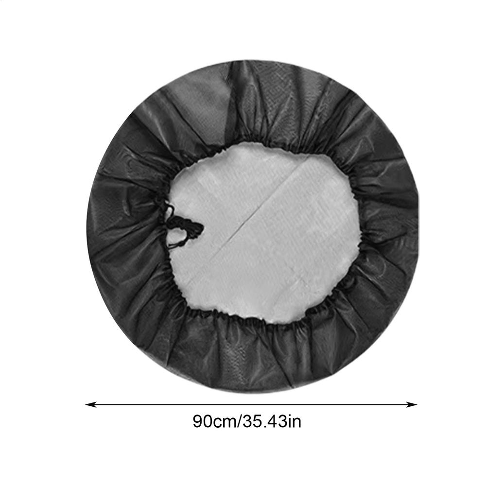 Rain Barrel Cover Rain Water Catcher Cover With Adjustable Drawstring Rain Collection Barrels Netting Screen Keep Leaves