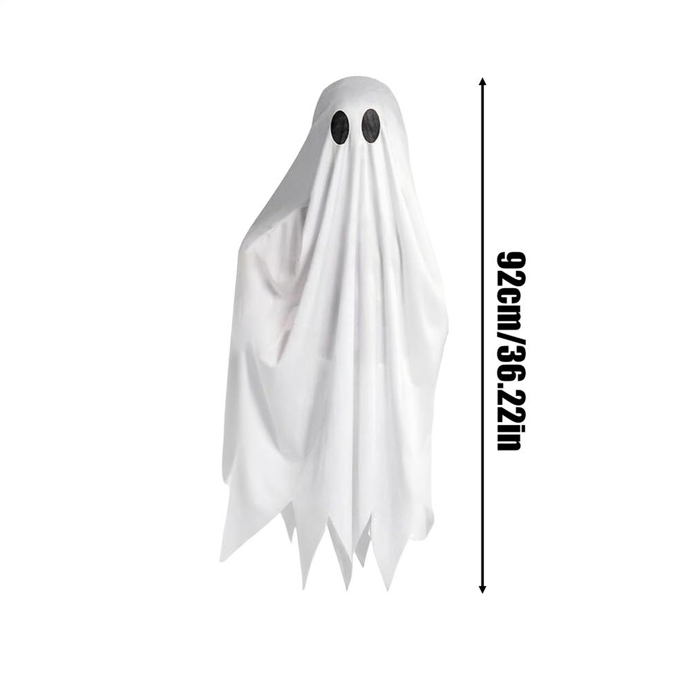 Kostiumy na Halloween dla Dzieci Biały Płaszcz Ducha Kostium Halloweenowy dla Dzieci Strój Cosplay z Dynią Torebki na Cukierki na Halloween dla Dzieci