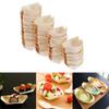 Wood Serving Boats Natural wood Take Out Trays plate bowl tableware 60x50mm