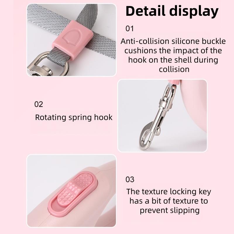 Pet Accessories Dog Product Fashion Nylon Dachshund Luxury Retractable Dog Leash Leads Rope Belt for Dog
