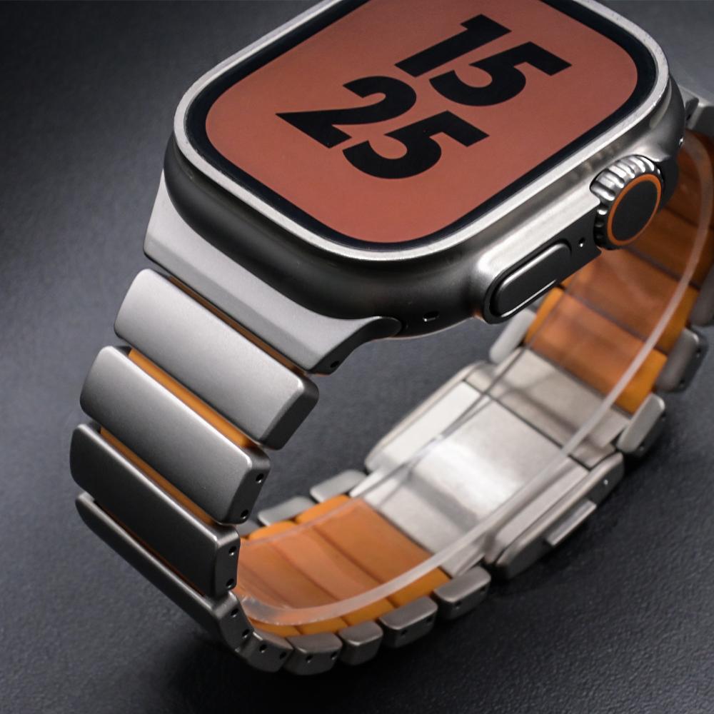 Stainless Steel+Rubber Band for Apple Watch Ultra 3 49mm Series 11 10 46mm Outdoors Wrist Strap for IWatch 9 8 7 6 SE3 44mm 45mm