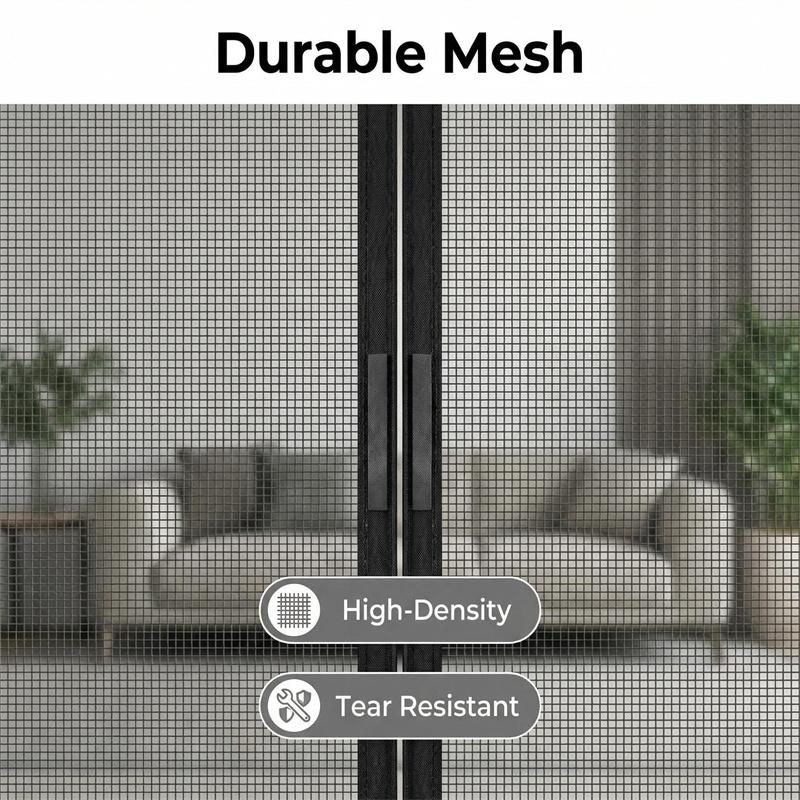 New Summer Magnetic Mosquito Net Door 100*210 Cms Window Curtains Automatic Closing Curtain Shades Screen Home Textile Garden