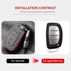 3 4 Button Car Smart Key Case Cover For Hyundai Tucson Santa Fe Rena Sonata Elantra Creta Ix35 Ix45 I10 I30 I40 Accessories