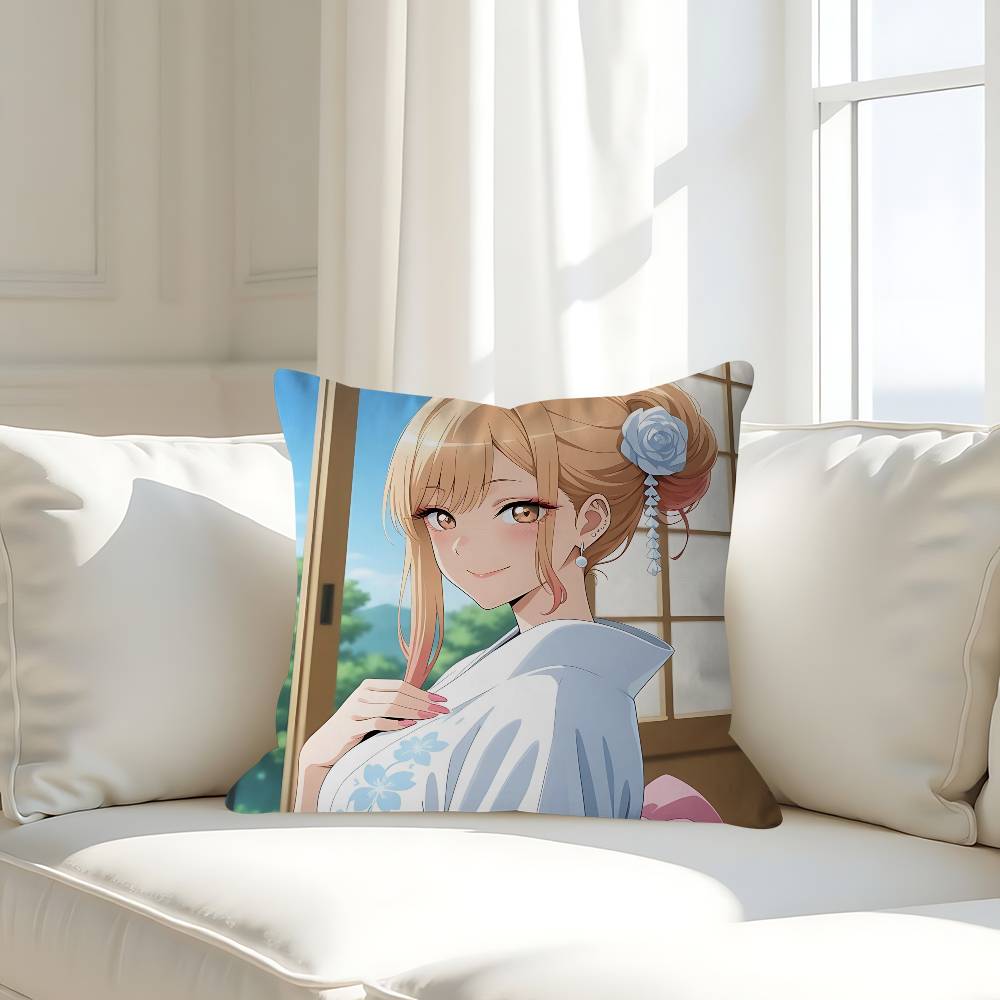 Марин Китагава Наволочка Декоративная подушка Диван Домашний декор Чехол Наволочки 16x16Inch