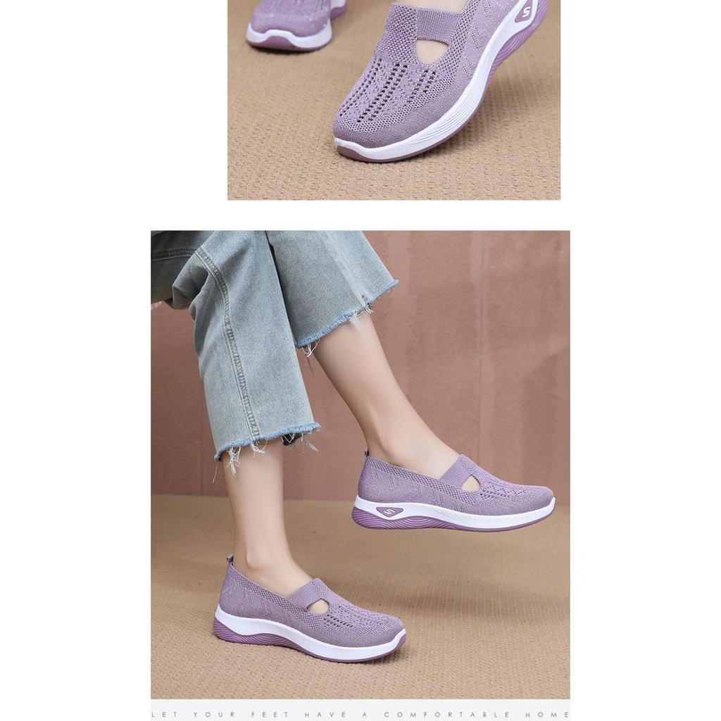 Ladies' Summer Breathable Casual Sports Shoes, Lightweight and Comfortable, Sports Shoes for One Foot, Perfect Choice for Outdoor Wear All Season