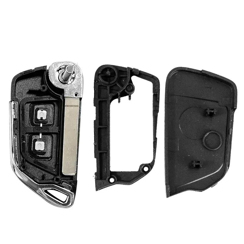 KEYYOU With Cutting Service For Citroen C4 C5 C6 C8 Xsara Picasso For Peugeot 107 207 307 308 Remote Car Key ASK/FSK 434Mhz ID46