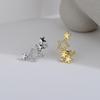 Gu Mao Ning Exquisite Starry Sky Zirconia Ear Cuff: High-End Hollow Star Design, No Piercing Needed.