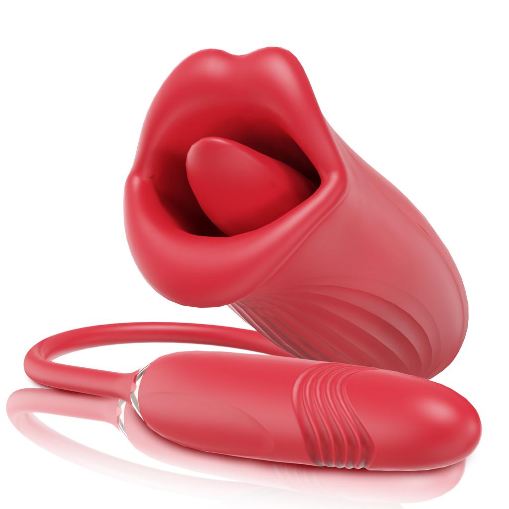 Penetration Vagina Vibrator Tongue Licking Nipple Stimulator Vibrator Massager Masturbation Tools Women Sex Toys Sex Machine