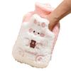 This Small and Exquisite Hot Water Bottle Features a Cute Cover, a Soft Filling, and a 0.5L Capacity. It's Perfect for Keeping You Warm During Your Pe