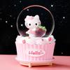 Cartoon Couple Crystal Ball Resin Snow Globe Music Box Toy