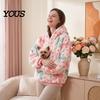 Felpa Oversize da Donna con Tasca Portacani/Gatti, Felpa con Cappuccio Casual a Manica Lunga per Autunno Inverno, con Tasca a Marsupio