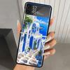 Griechenland Im Sommer Santorini Harte PC Handyhülle Für Samsung Galaxy Z Flip 7 6 5 4 3 Schwarz ZFlip7 ZFlip6 Flip5 Flip4 Flip3 5G Druck
