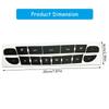 PVC Air Conditioner Button Cover AC Control Panel Repair Sticker for Vehicle Scratch Resistant Upgrades Interior Look