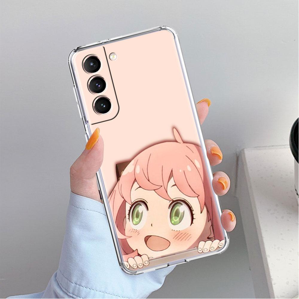 

Прозрачный чехол для Samsung Galaxy S22 S20 FE S21 S10 S9 Plus Note 20 Ultra 10 Lite, прозрачный чехол для телефона SPY X FAMILY Anime Samsung S21 5G