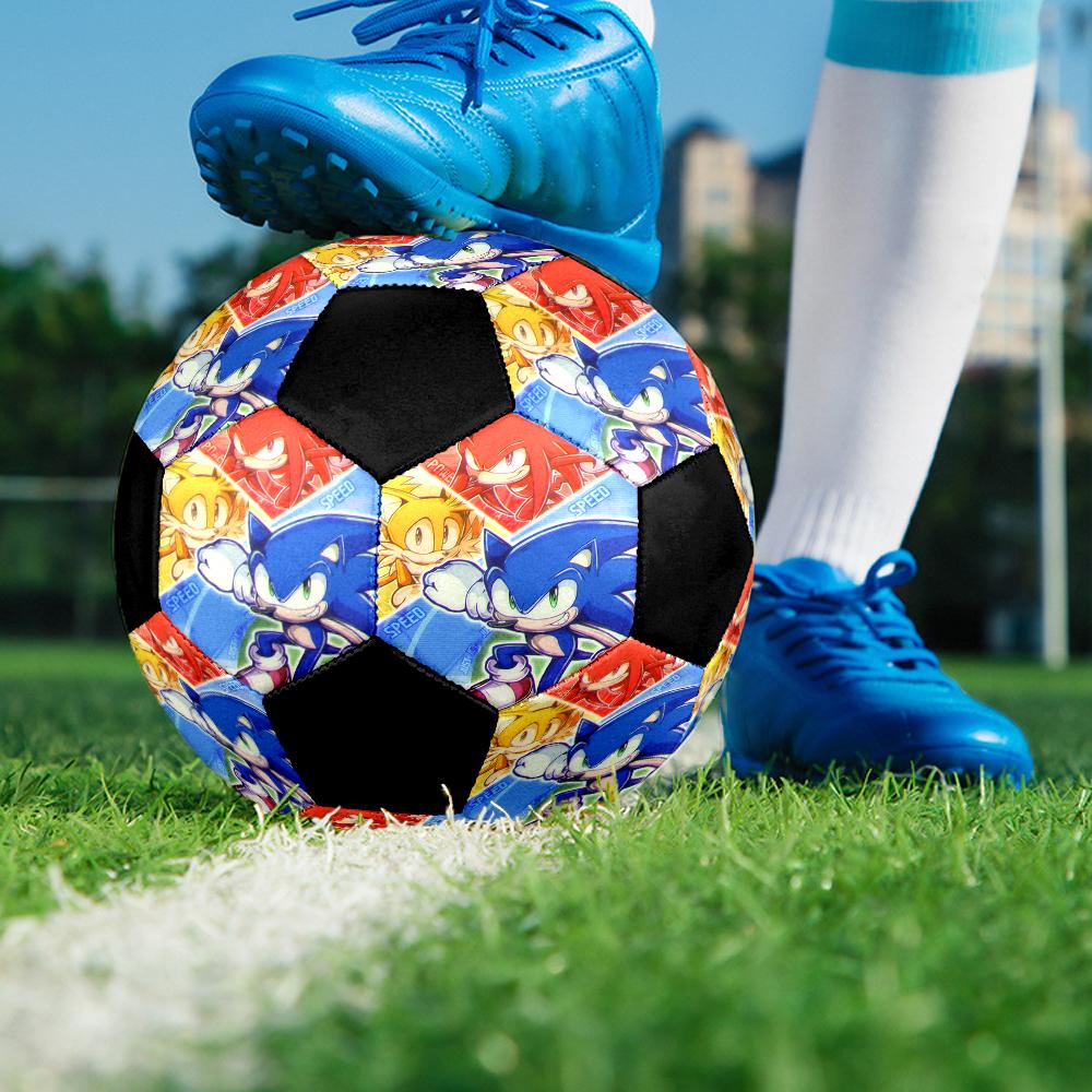 Soccer Ball Colorful Machine Stitched PVC Size 5 Team Training Competition Ready Durable High-Bounce Cool Sports Gift