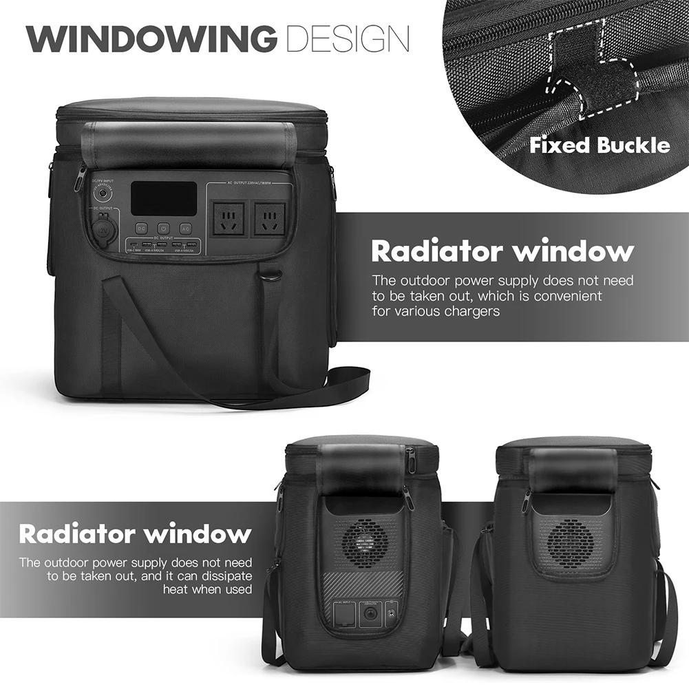 Per Stazione di Alimentazione BLUETTI AC180 Organizer Custodia da Viaggio Portatile Borsa per Custodia Cavo Caricabatterie Power Bank con Tracolla