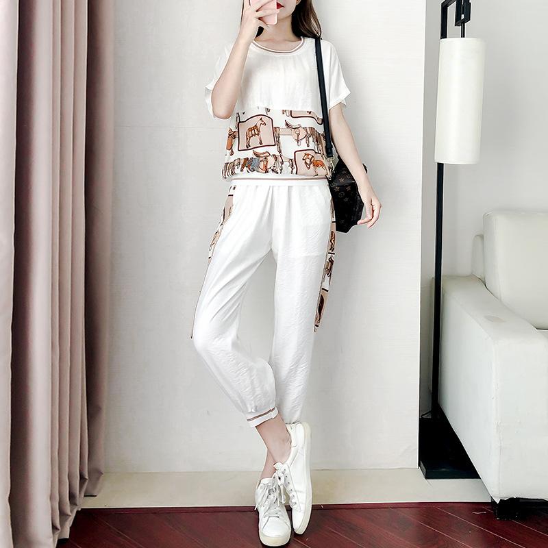 Casual Fashion Sports Suit New Summer Wear Temperament and Fashionable Goddess Style Clothes Summer Two-piece Set