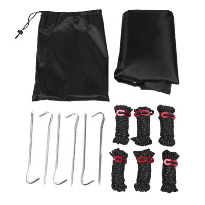 Tent Tarp Multifunctional Rain Proof Sun Proof Camping Awning with Ground Nails Wind Proof Ropes for Outdoor S
