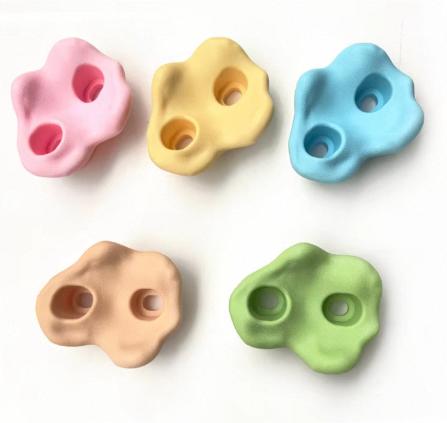 High Quality Plastic Kids Indoor or Outdoor Playground Climbing Wall Rock Holds жёлтый